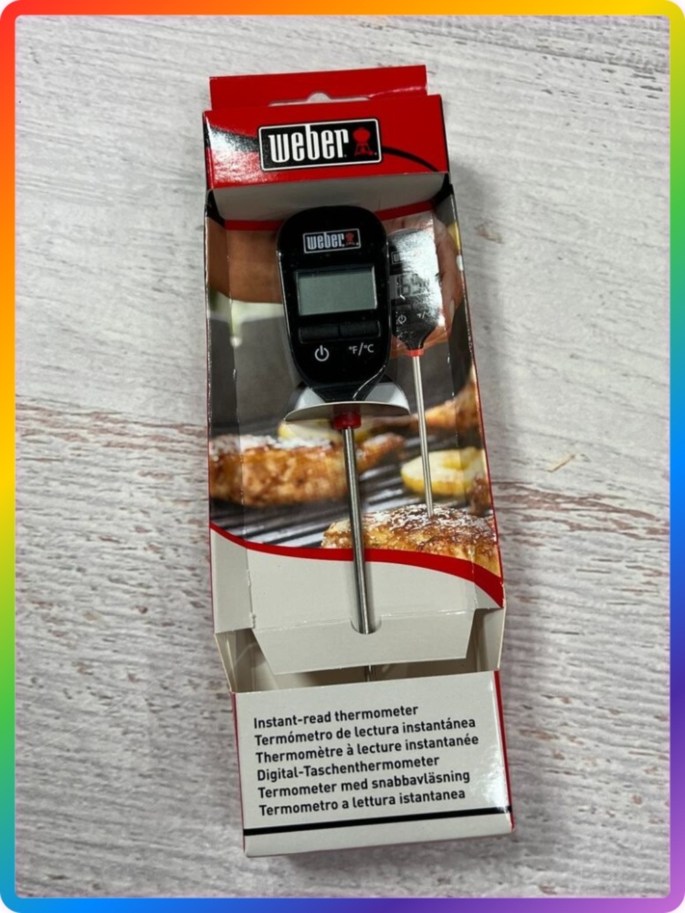 Weber 6750 Instant-Read Digital Thermometer Grill BBQ Fast Accurate NEW